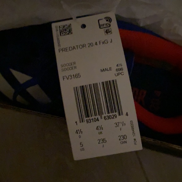 ADIDAS PREDATOR 20.4 TURF SHOES (Size 4.5) NEW‼️ - Picture 5 of 5